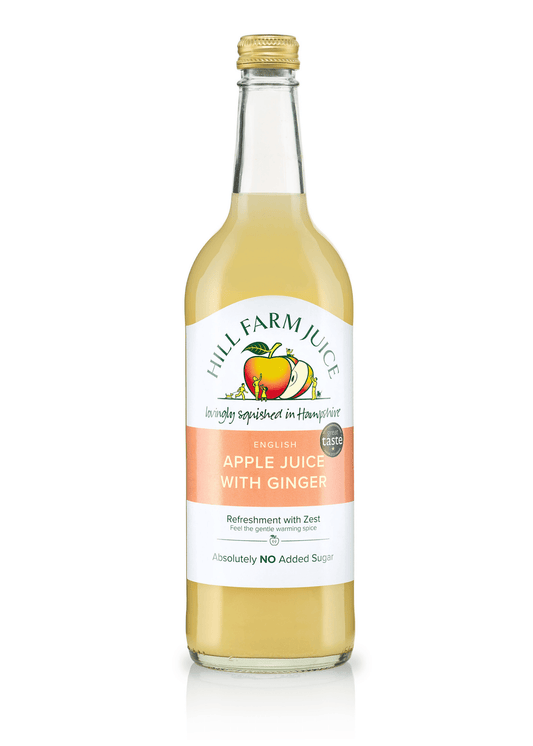 Apple Juice with Ginger - Case of 12 - Hill Farm Juice